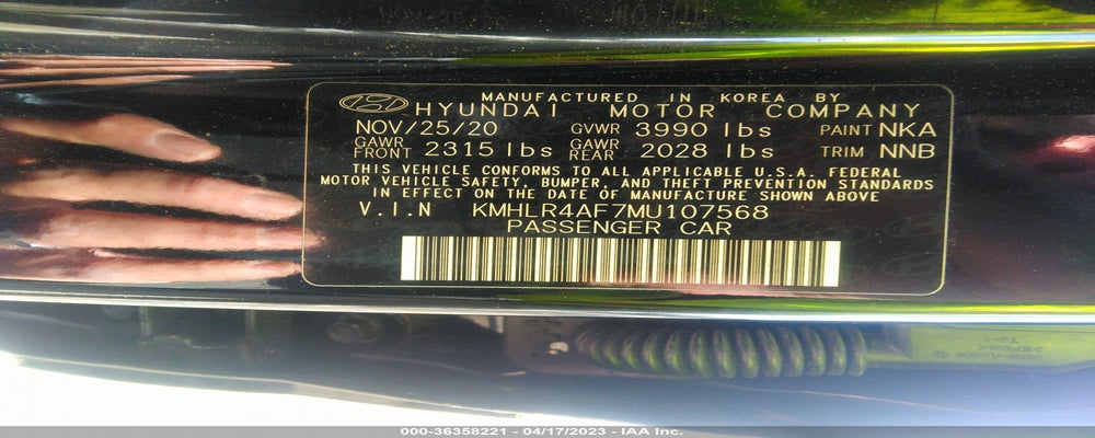 KMHLR4AF7MU107568 2021 HYUNDAI ELANTRA photo no. 9