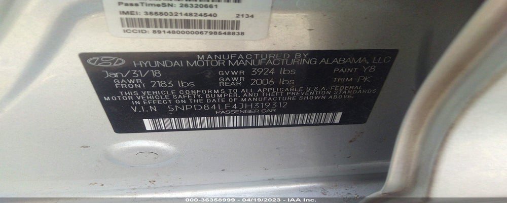 5NPD84LF4JH319312 2018 HYUNDAI ELANTRA photo no. 9