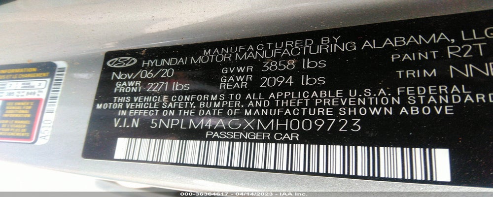 5NPLM4AGXMH009723 2021 HYUNDAI ELANTRA photo no. 9