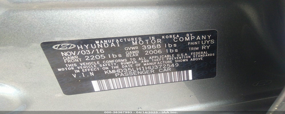 KMHD35LH1HU372549 2017 HYUNDAI ELANTRA GT photo no. 9