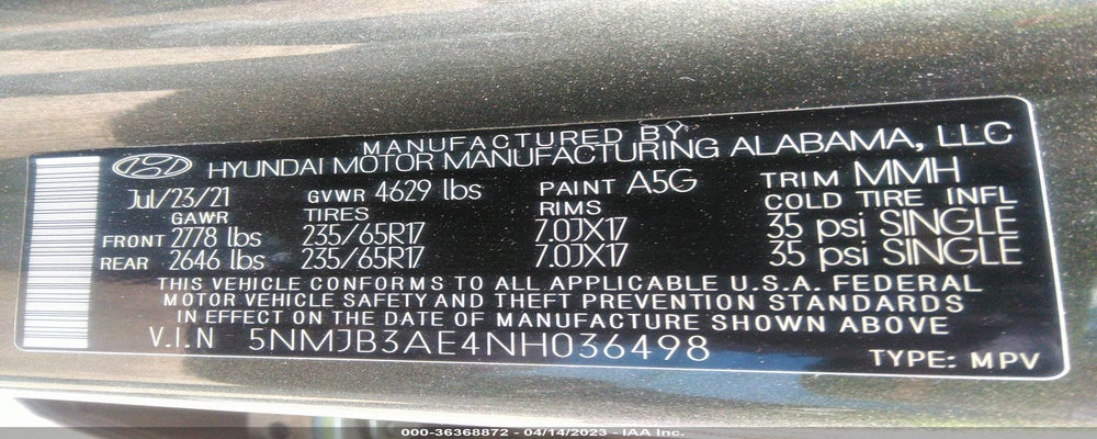 5NMJB3AE4NH036498 2022 HYUNDAI TUCSON photo no. 9