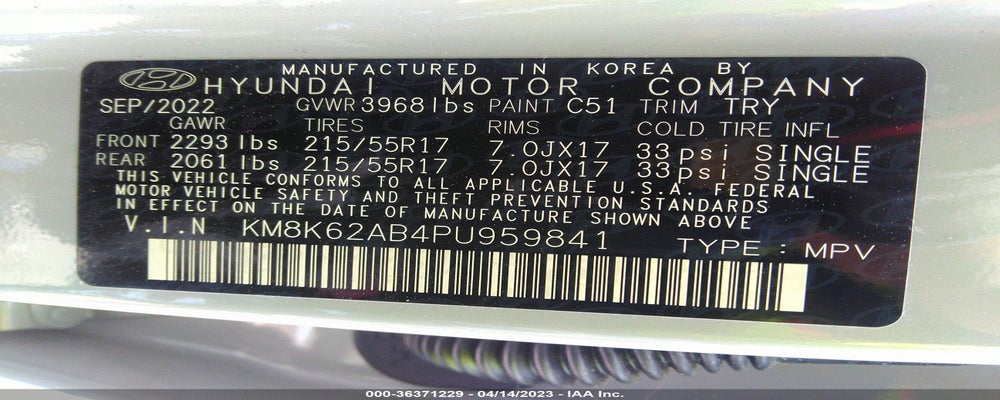 KM8K62AB4PU959841 2023 HYUNDAI KONA photo no. 9