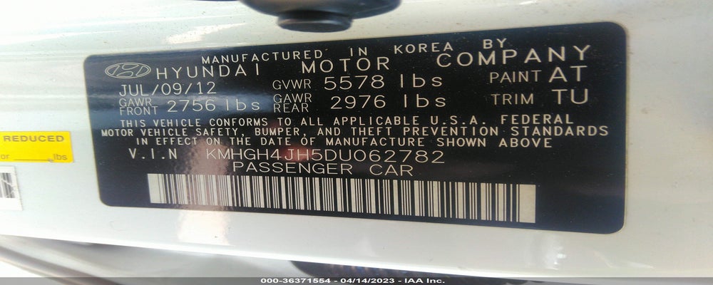 KMHGH4JH5DU062782 2013 HYUNDAI EQUUS photo no. 9