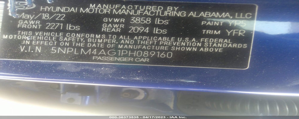 5NPLM4AG1PH089160 2023 HYUNDAI ELANTRA photo no. 9
