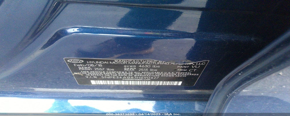 5NPE34AB8JH690427 2018 HYUNDAI SONATA photo no. 9