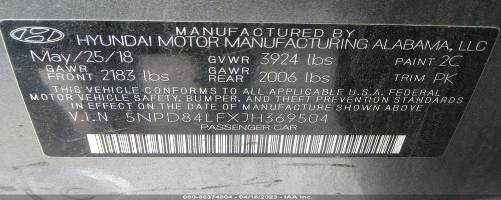 5NPD84LFXJH369504 2018 HYUNDAI ELANTRA photo no. 9