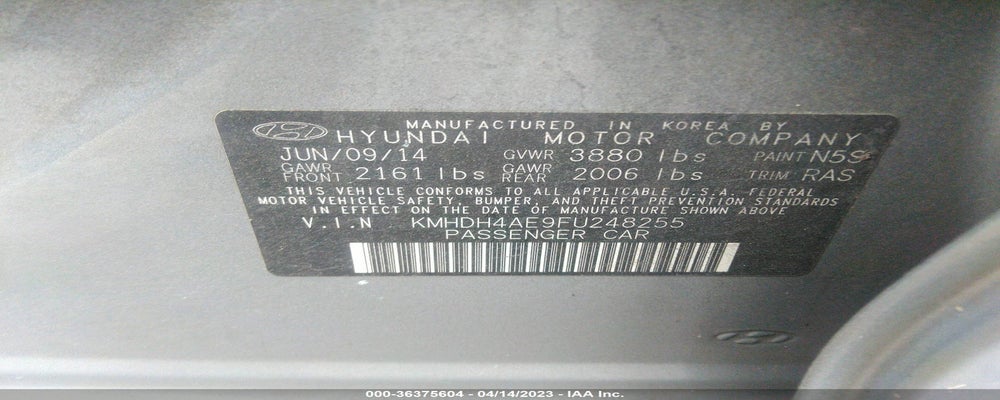 KMHDH4AE9FU248255 2015 HYUNDAI ELANTRA photo no. 9