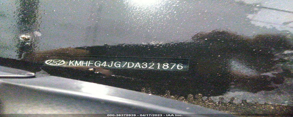 KMHFG4JG7DA321876 2013 HYUNDAI AZERA photo no. 9