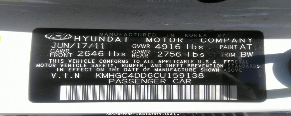 KMHGC4DD6CU159138 2012 HYUNDAI GENESIS photo no. 9