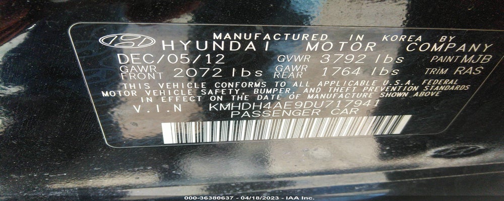 KMHDH4AE9DU717941 2013 HYUNDAI ELANTRA photo no. 9