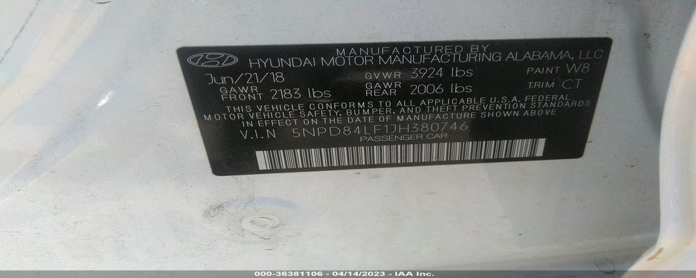5NPD84LF1JH380746 2018 HYUNDAI ELANTRA photo no. 9