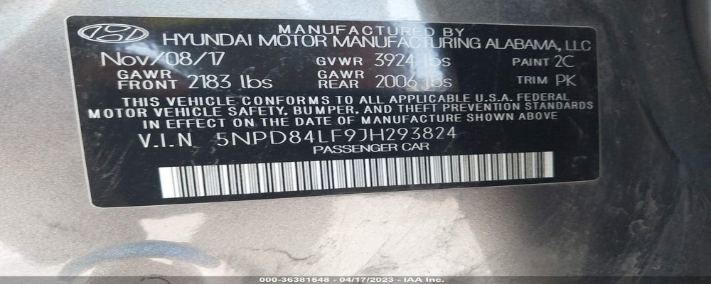 5NPD84LF9JH293824 2018 HYUNDAI ELANTRA photo no. 9