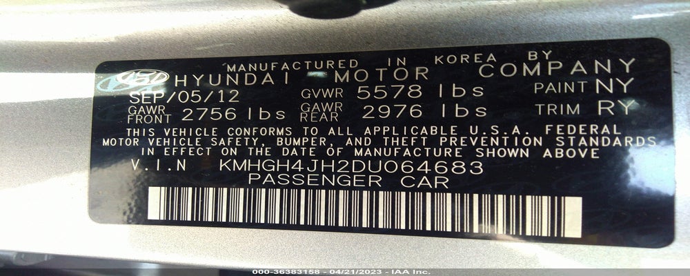 KMHGH4JH2DU064683 2013 HYUNDAI EQUUS photo no. 9