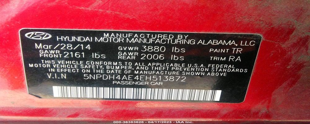5NPDH4AE4EH513872 2014 HYUNDAI ELANTRA photo no. 9