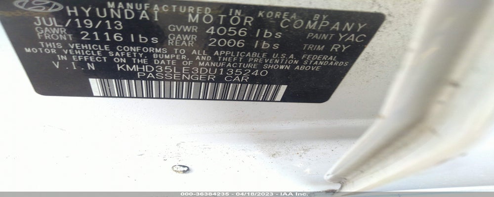 KMHD35LE3DU135240 2013 HYUNDAI ELANTRA GT photo no. 9