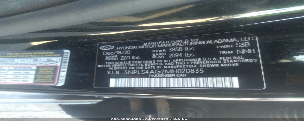 5NPLS4AG2MH020835 2021 HYUNDAI ELANTRA photo no. 9