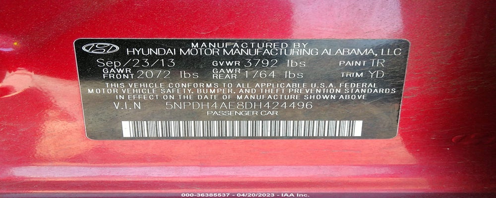 5NPDH4AE8DH424496 2013 HYUNDAI ELANTRA photo no. 9