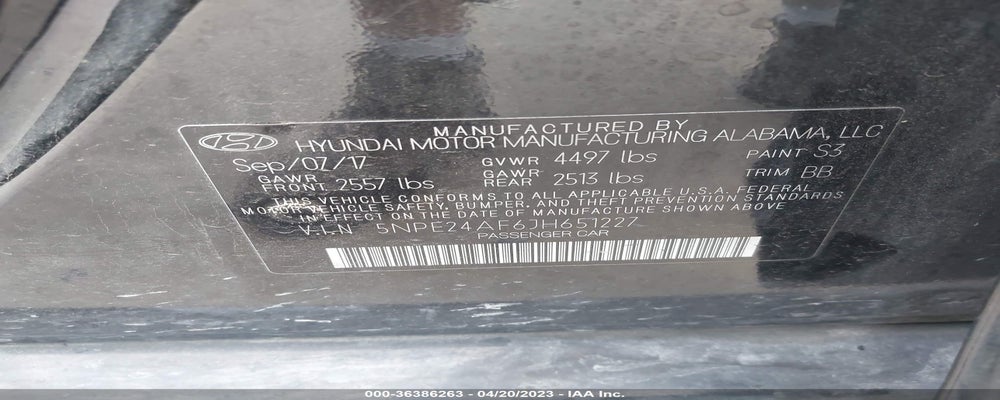 5NPE24AF6JH651227 2018 HYUNDAI SONATA photo no. 9