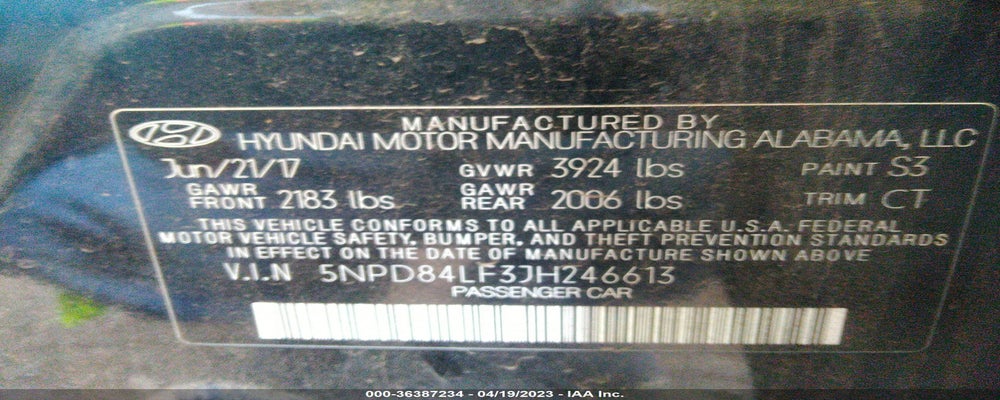 5NPD84LF3JH246613 2018 HYUNDAI ELANTRA photo no. 9