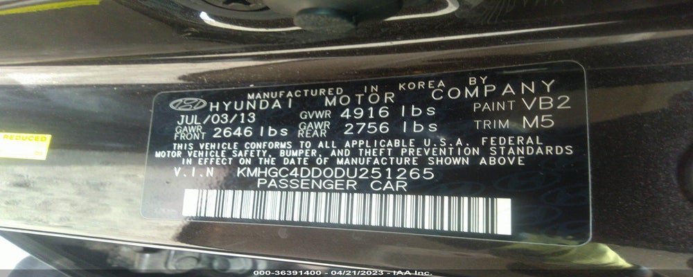 KMHGC4DD0DU251265 2013 HYUNDAI GENESIS photo no. 9