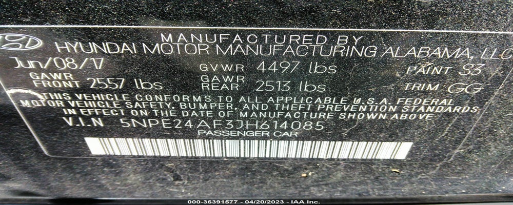 5NPE24AF3JH614085 2018 HYUNDAI SONATA photo no. 9