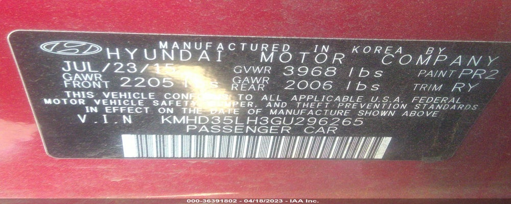 KMHD35LH3GU296265 2016 HYUNDAI ELANTRA GT photo no. 9
