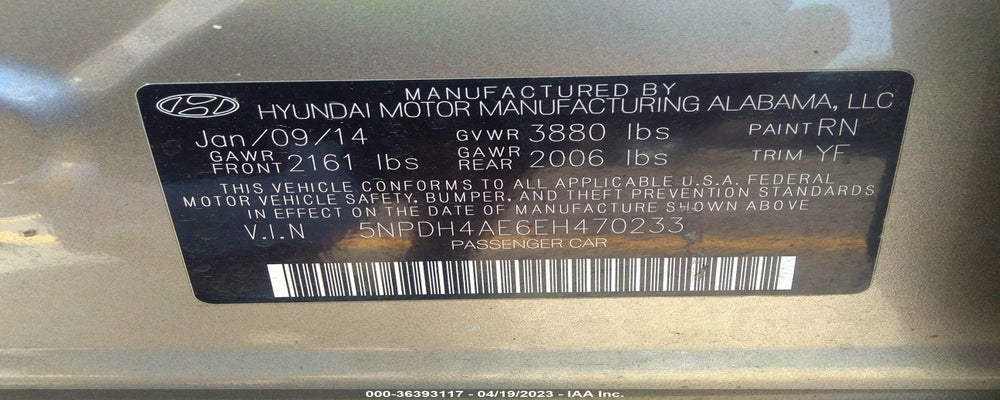5NPDH4AE6EH470233 2014 HYUNDAI ELANTRA photo no. 9
