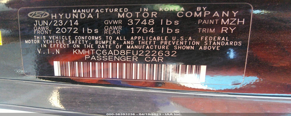 KMHTC6AD8FU222632 2015 HYUNDAI VELOSTER photo no. 9