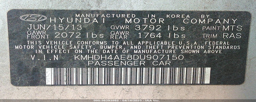 KMHDH4AE8DU907150 2013 HYUNDAI ELANTRA photo no. 9