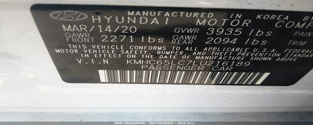 KMHC65LC7LU216189 2020 HYUNDAI IONIQ HYBRID photo no. 9