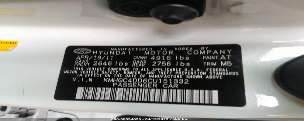 KMHGC4DD6CU151332 2012 HYUNDAI GENESIS photo no. 9