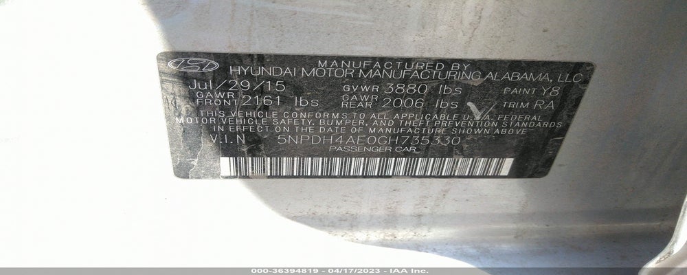 5NPDH4AE0GH735330 2016 HYUNDAI ELANTRA photo no. 9