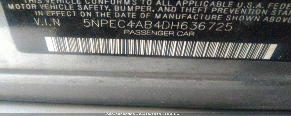 5NPEC4AB4DH636725 2013 HYUNDAI SONATA photo no. 9