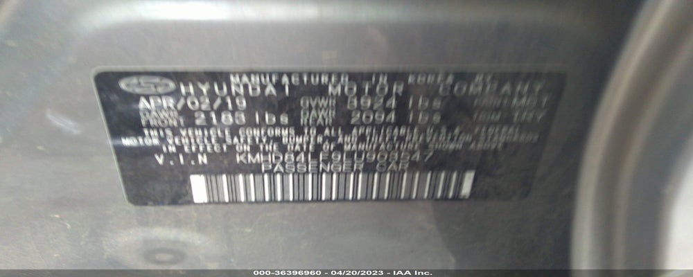 KMHD84LF9LU903547 2020 HYUNDAI ELANTRA photo no. 9
