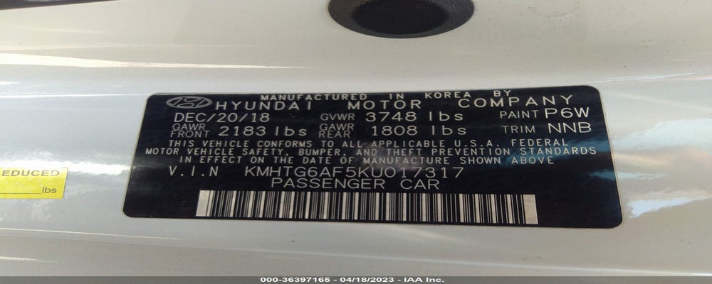 KMHTG6AF5KU017317 2019 HYUNDAI VELOSTER photo no. 9