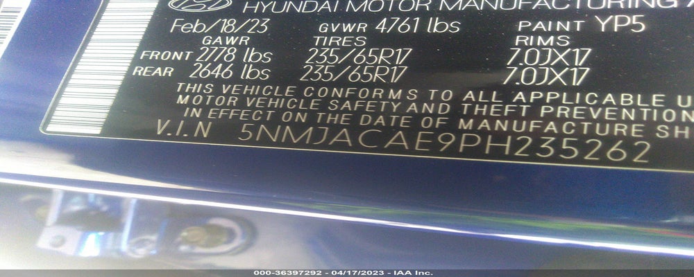 5NMJACAE9PH235262 2023 HYUNDAI TUCSON photo no. 9