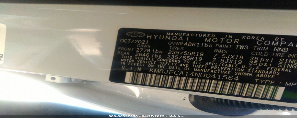 KM8JECA14NU041564 2022 HYUNDAI TUCSON HYBRID photo no. 9