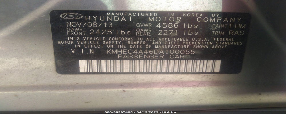 KMHEC4A46DA100055 2013 HYUNDAI SONATA HYBRID photo no. 9