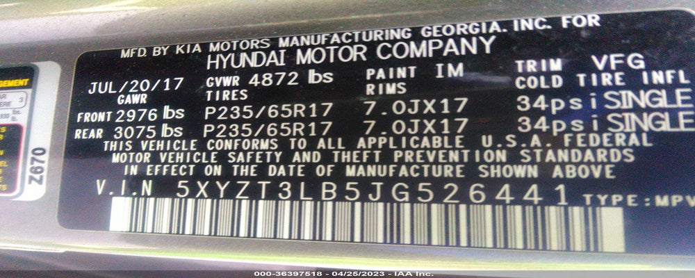5XYZT3LB5JG526441 2018 HYUNDAI SANTA FE SPORT photo no. 9