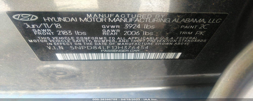 5NPD84LF1JH376454 2018 HYUNDAI ELANTRA photo no. 9