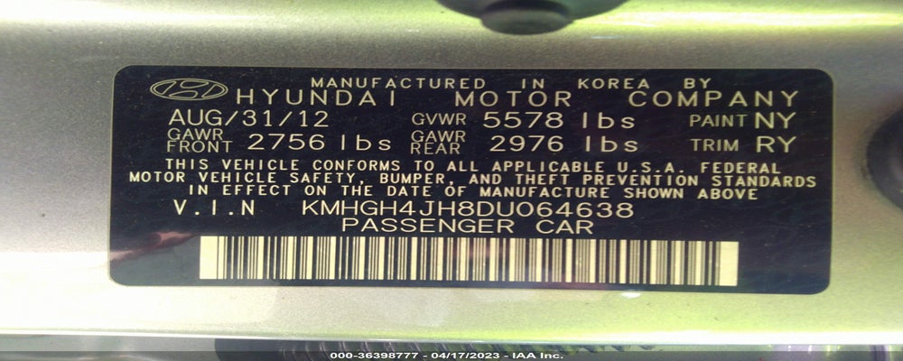 KMHGH4JH8DU064638 2013 HYUNDAI EQUUS photo no. 9