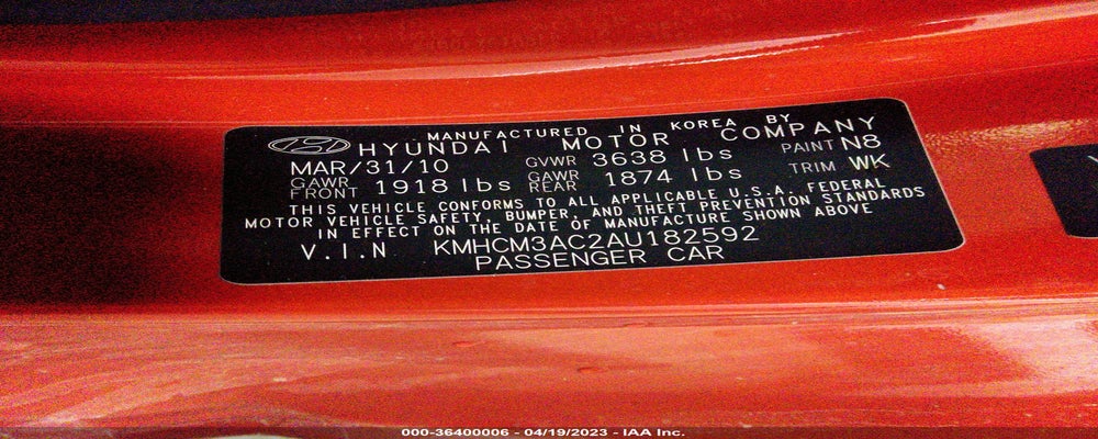 KMHCM3AC2AU182592 2010 HYUNDAI ACCENT photo no. 9