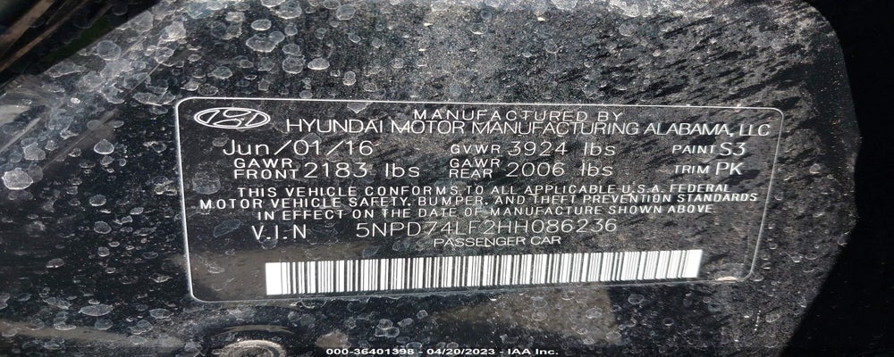 5NPD74LF2HH086236 2017 HYUNDAI ELANTRA photo no. 9