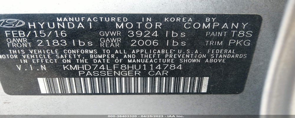 KMHD74LF8HU114784 2017 HYUNDAI ELANTRA photo no. 9