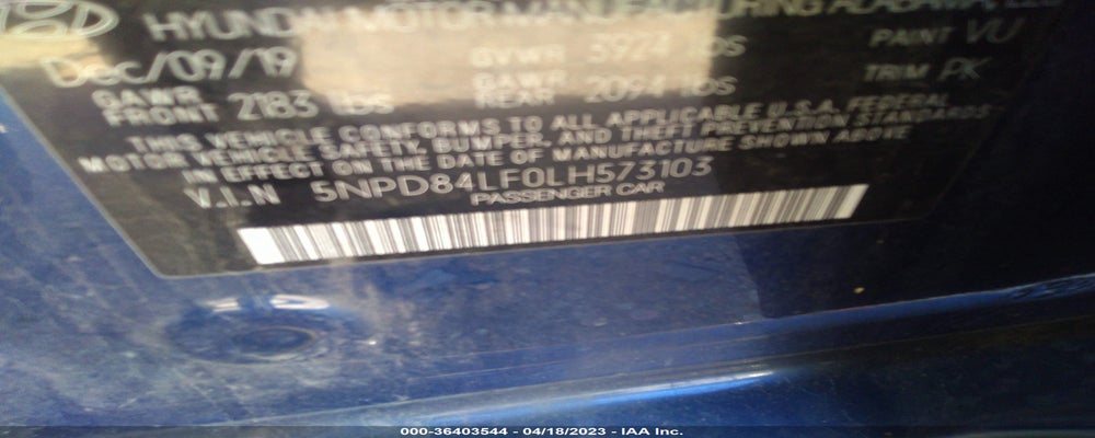 5NPD84LF0LH573103 2020 HYUNDAI ELANTRA photo no. 9