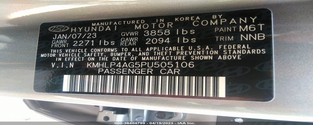 KMHLP4AG5PU505106 2023 HYUNDAI ELANTRA photo no. 9