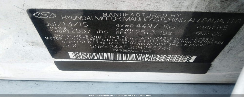 5NPE24AF5GH268744 2016 HYUNDAI SONATA photo no. 9