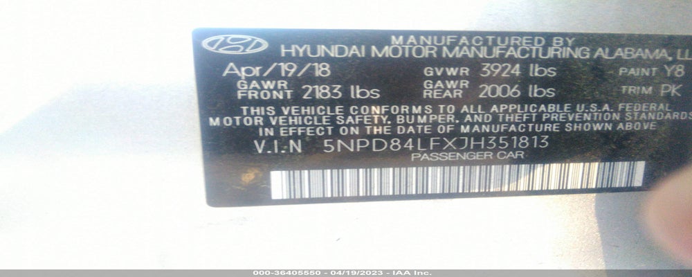 5NPD84LFXJH351813 2018 HYUNDAI ELANTRA photo no. 9