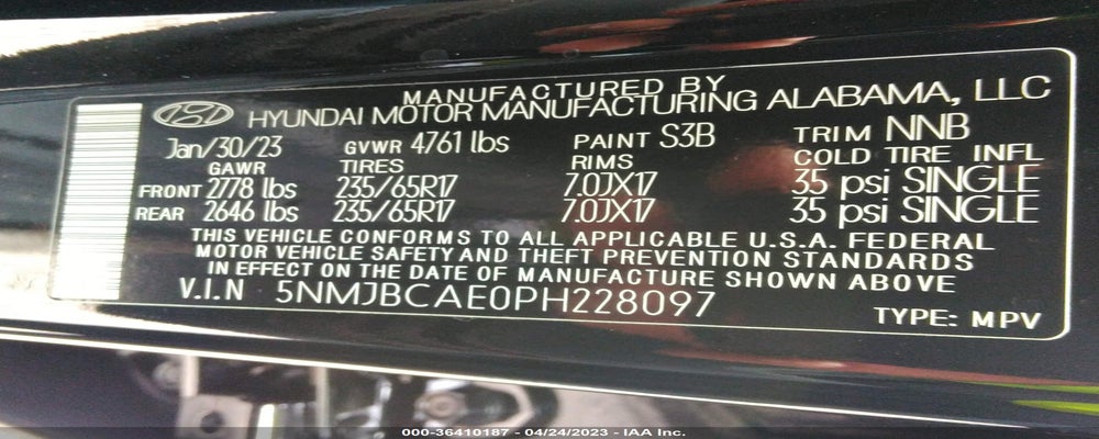 5NMJBCAE0PH228097 2023 HYUNDAI TUCSON photo no. 9
