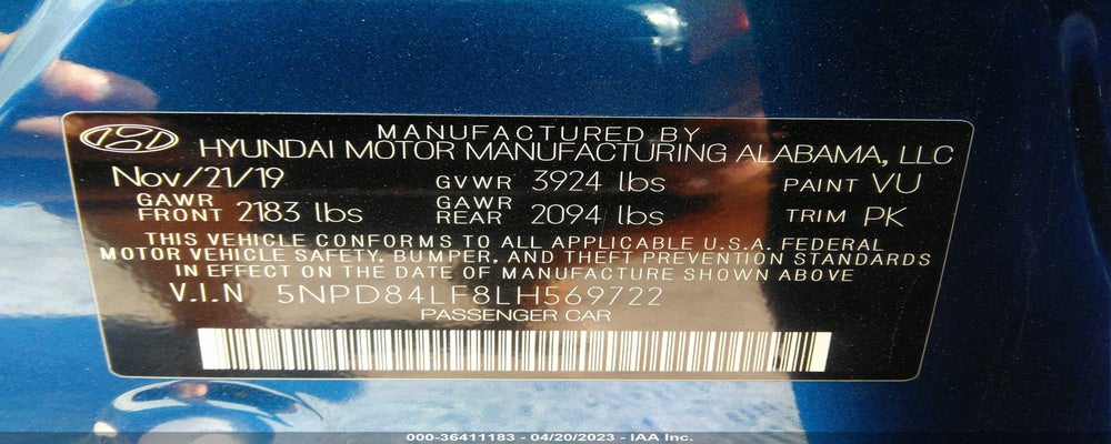5NPD84LF8LH569722 2020 HYUNDAI ELANTRA photo no. 9